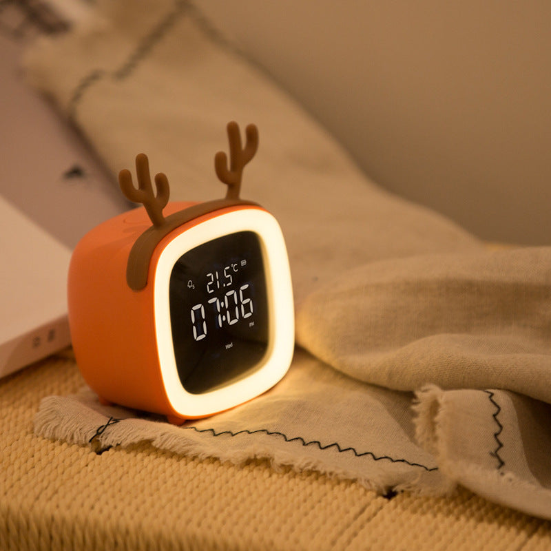 Cute Pet Digital Clock with Alarm Function